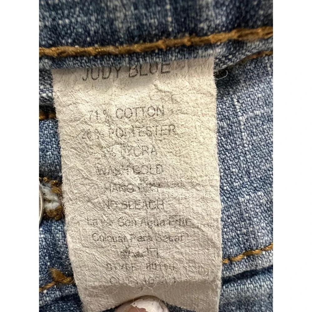 Judy Blue Womens Light Wash Flare‎ Leg Denim Jeans Embroidered Back Pockets 15